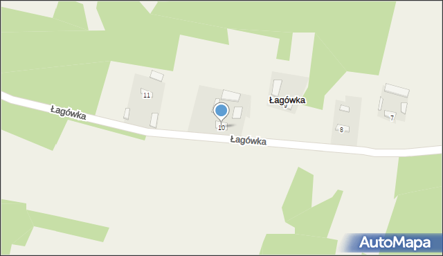 Łagówka, Łagówka, 10, mapa Łagówka