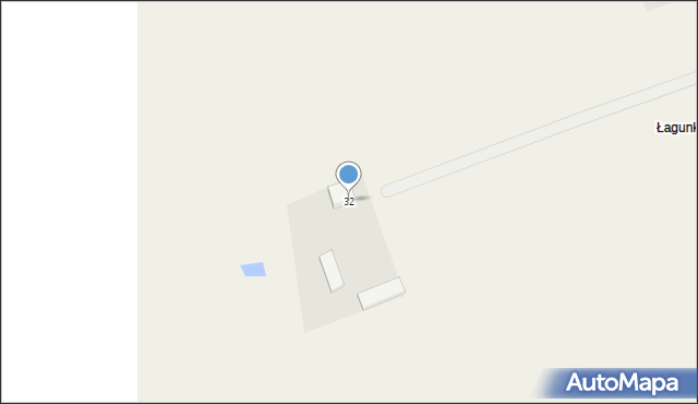 Łaguny, Łaguny, 32, mapa Łaguny