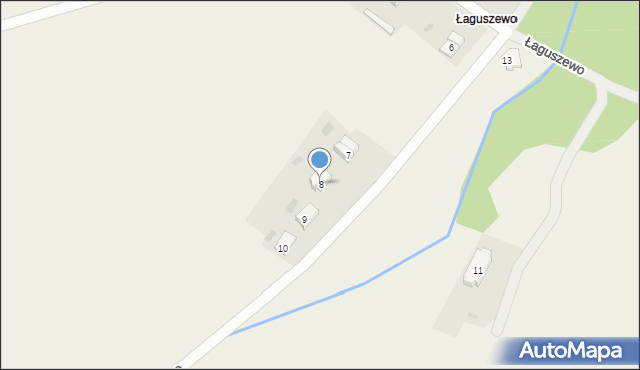 Łaguszewo, Łaguszewo, 8, mapa Łaguszewo