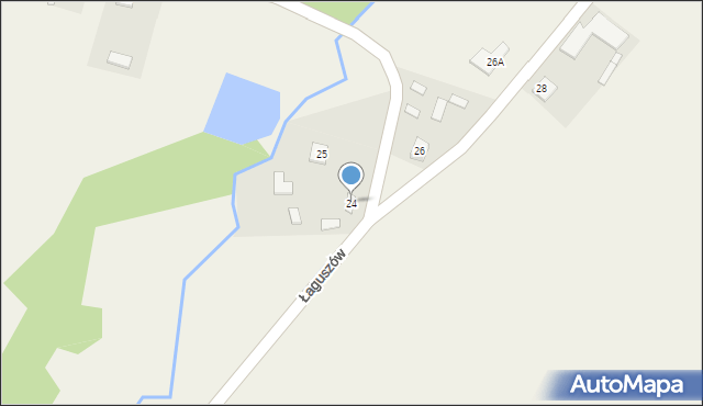 Łaguszów, Łaguszów, 24, mapa Łaguszów