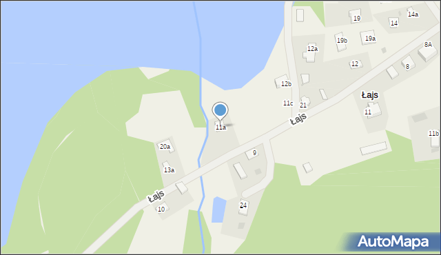 Łajs, Łajs, 11a, mapa Łajs