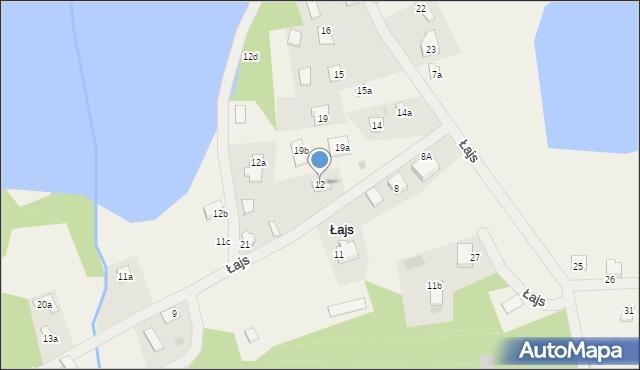 Łajs, Łajs, 12, mapa Łajs