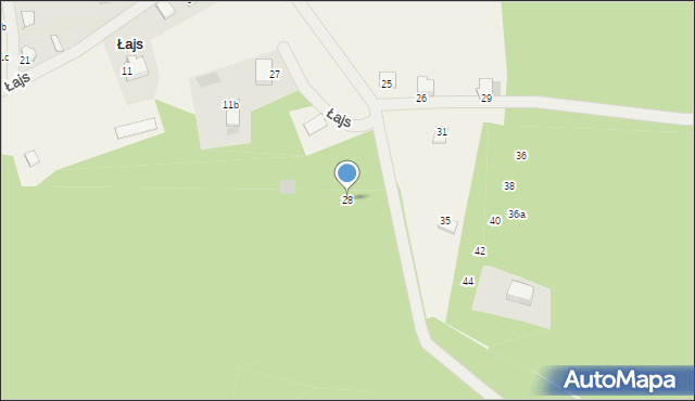 Łajs, Łajs, 28, mapa Łajs