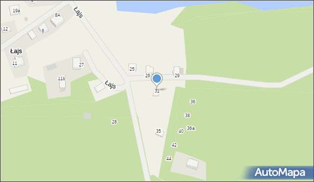 Łajs, Łajs, 31, mapa Łajs