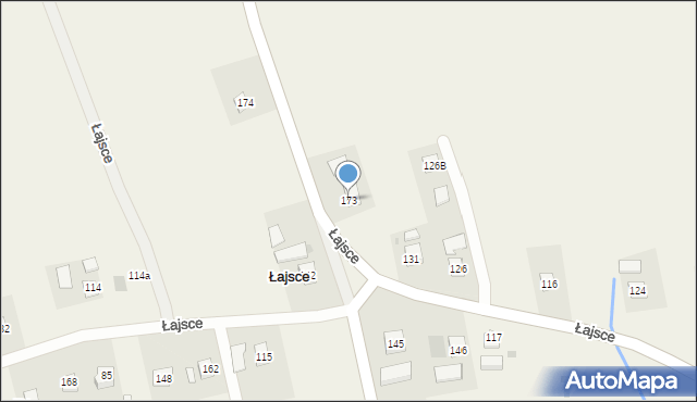 Łajsce, Łajsce, 173, mapa Łajsce