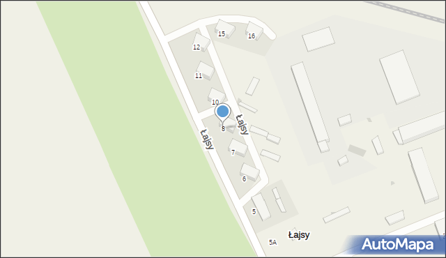 Łajsy, Łajsy, 8, mapa Łajsy