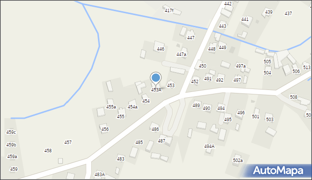 Łąka, Łąka, 453A, mapa Łąka