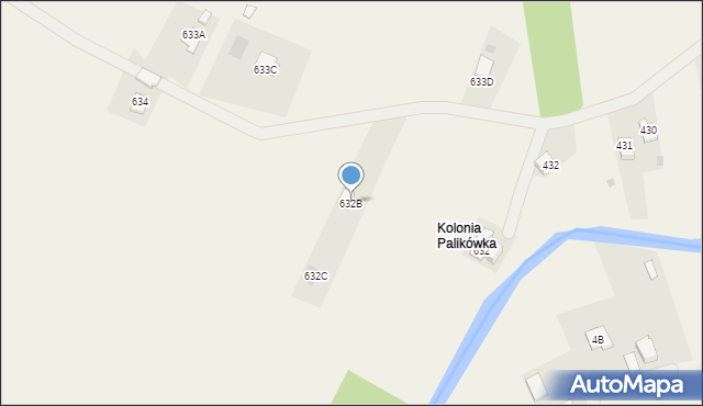 Łąka, Łąka, 632B, mapa Łąka