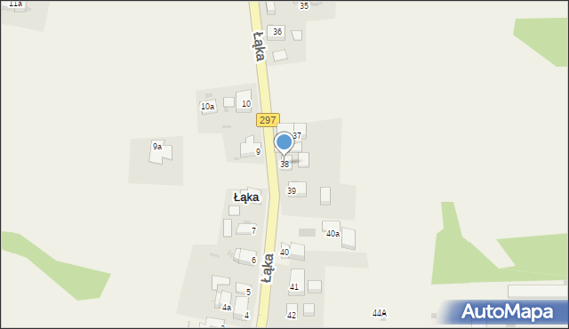 Łąka, Łąka, 38, mapa Łąka