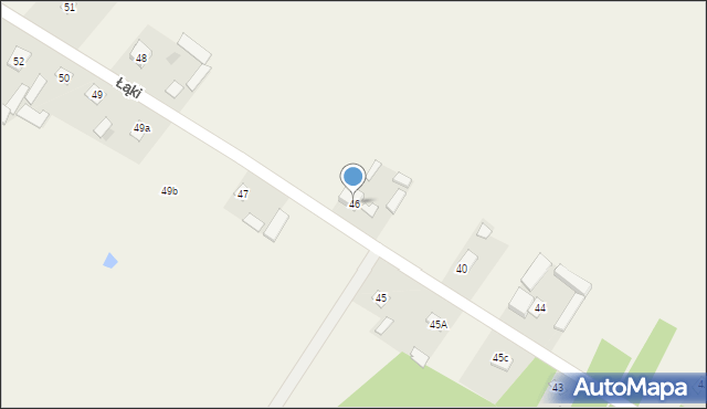 Łąki, Łąki, 46, mapa Łąki