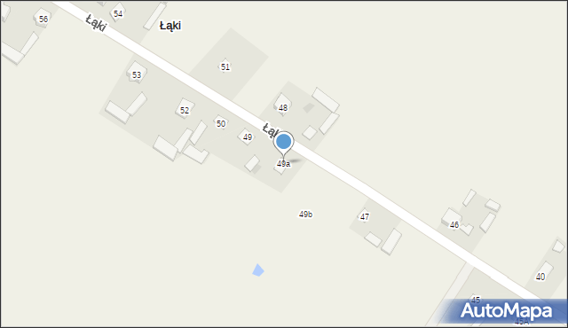 Łąki, Łąki, 49a, mapa Łąki