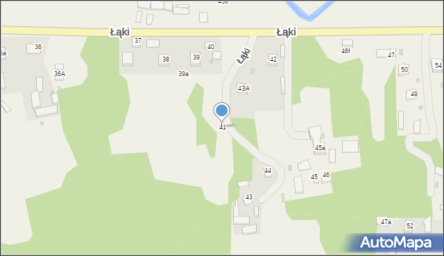 Łąki, Łąki, 41, mapa Łąki