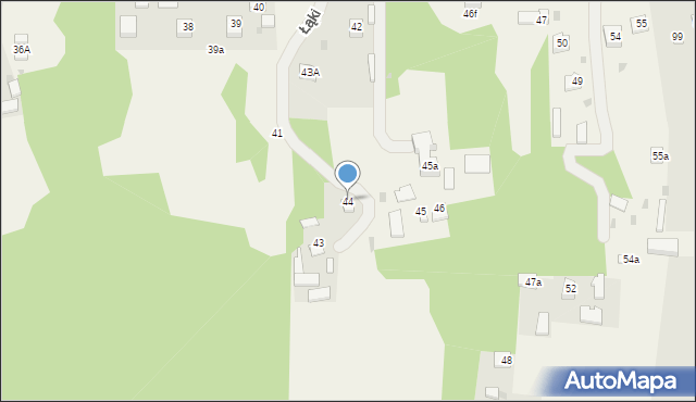 Łąki, Łąki, 44, mapa Łąki