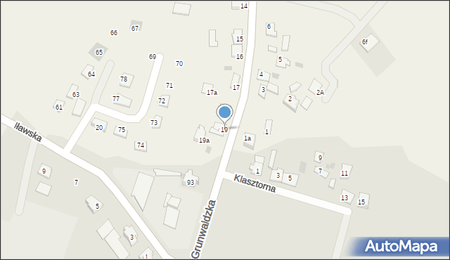 Łąki Bratiańskie, Łąki Bratiańskie, 19, mapa Łąki Bratiańskie