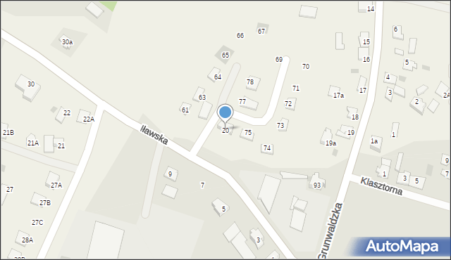 Łąki Bratiańskie, Łąki Bratiańskie, 20, mapa Łąki Bratiańskie