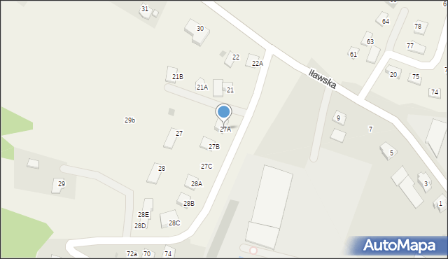 Łąki Bratiańskie, Łąki Bratiańskie, 27A, mapa Łąki Bratiańskie