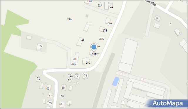 Łąki Bratiańskie, Łąki Bratiańskie, 28B, mapa Łąki Bratiańskie