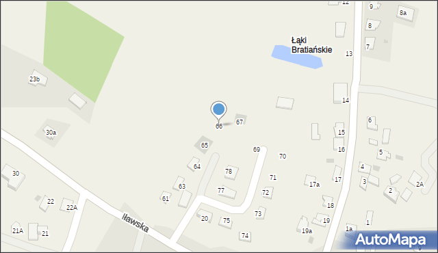 Łąki Bratiańskie, Łąki Bratiańskie, 66, mapa Łąki Bratiańskie