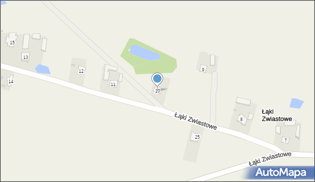 Łąki Zwiastowe, Łąki Zwiastowe, 10, mapa Łąki Zwiastowe