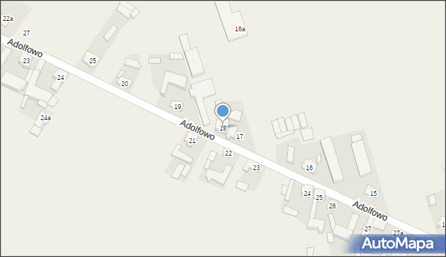 Łąkie, Łąkie, 18, mapa Łąkie