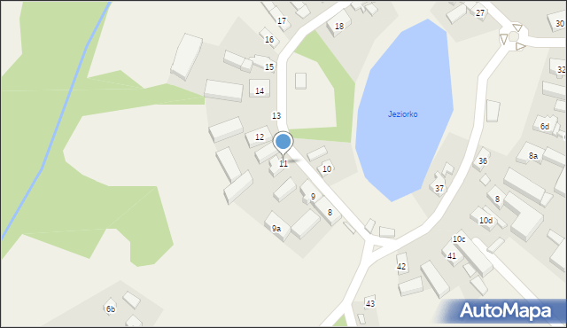 Łąkie, Łąkie, 11, mapa Łąkie