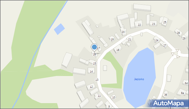 Łąkie, Łąkie, 16, mapa Łąkie