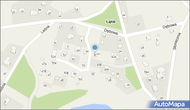 Łąkie, Łąkie, 3c, mapa Łąkie