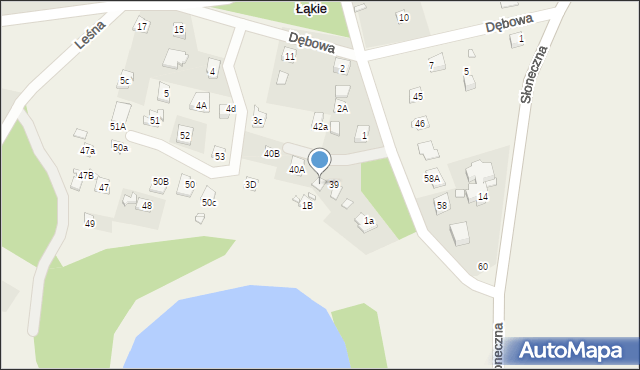 Łąkie, Łąkie, 40C, mapa Łąkie