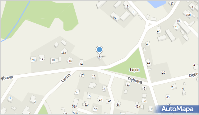 Łąkie, Łąkie, 6, mapa Łąkie