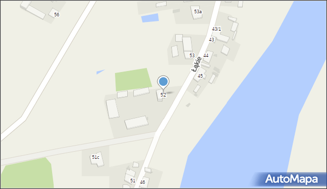 Łąkie, Łąkie, 52, mapa Łąkie