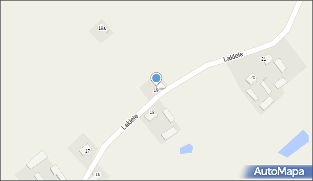 Lakiele, Lakiele, 19, mapa Lakiele
