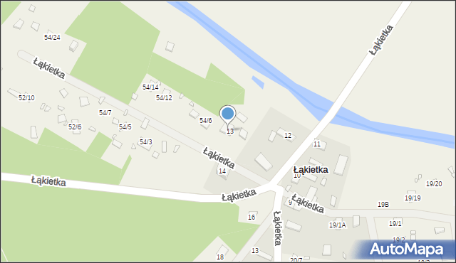 Łąkietka, Łąkietka, 54/4, mapa Łąkietka