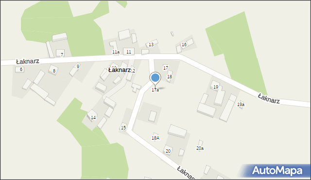 Łaknarz, Łaknarz, 17a, mapa Łaknarz