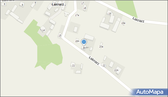 Łaknarz, Łaknarz, 20, mapa Łaknarz