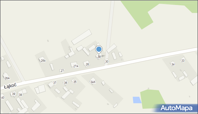 Łąkoć, Łąkoć, 29, mapa Łąkoć