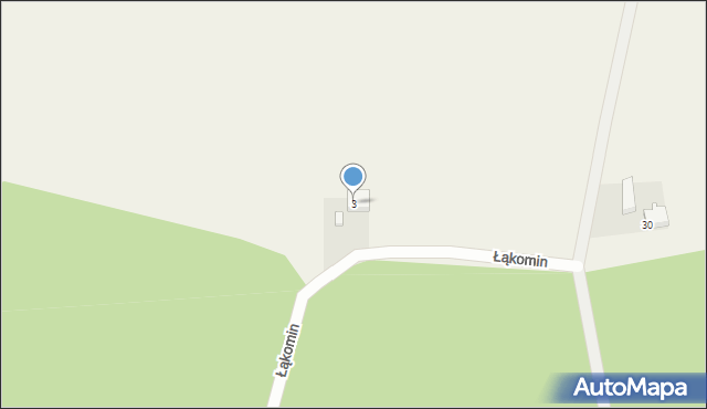 Łąkomin, Łąkomin, 3, mapa Łąkomin