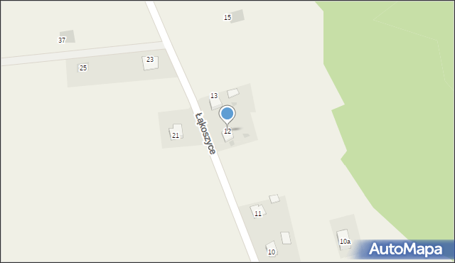 Łąkoszyce, Łąkoszyce, 12, mapa Łąkoszyce