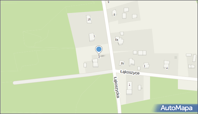 Łąkoszyce, Łąkoszyce, 2, mapa Łąkoszyce