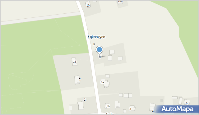 Łąkoszyce, Łąkoszyce, 8, mapa Łąkoszyce