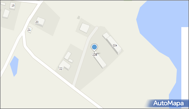 Łąkowo, Łąkowo, 22B, mapa Łąkowo