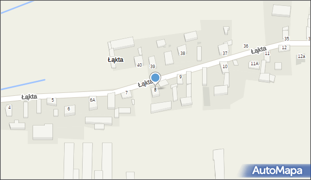 Łąkta, Łąkta, 8, mapa Łąkta