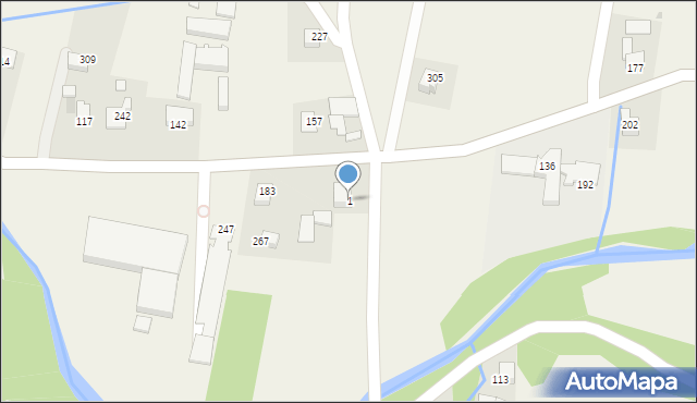 Łąkta Dolna, Łąkta Dolna, 1, mapa Łąkta Dolna