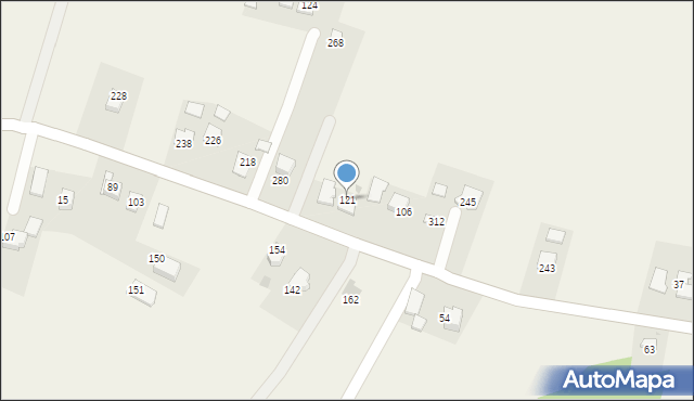 Łąkta Dolna, Łąkta Dolna, 121, mapa Łąkta Dolna