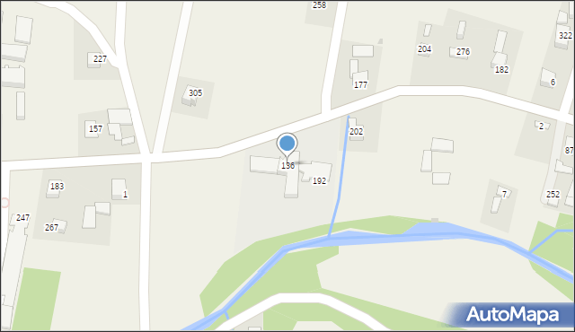 Łąkta Dolna, Łąkta Dolna, 136, mapa Łąkta Dolna