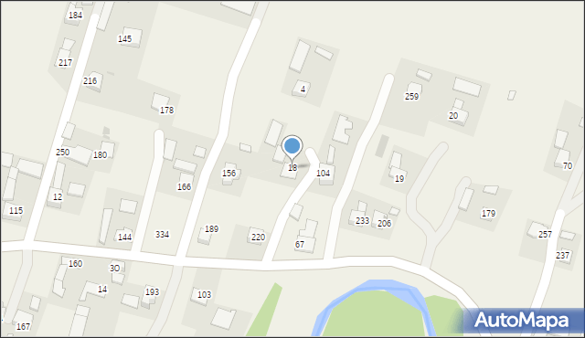 Łąkta Dolna, Łąkta Dolna, 18, mapa Łąkta Dolna