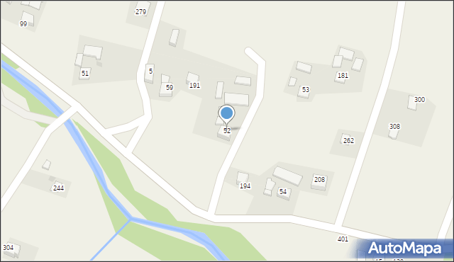 Łąkta Dolna, Łąkta Dolna, 52, mapa Łąkta Dolna