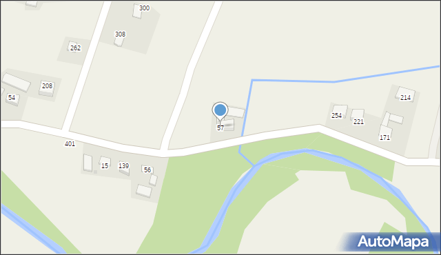Łąkta Dolna, Łąkta Dolna, 57, mapa Łąkta Dolna