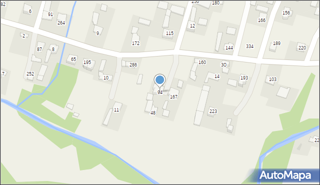 Łąkta Dolna, Łąkta Dolna, 94, mapa Łąkta Dolna