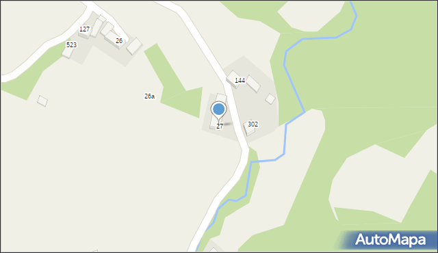 Łąkta Górna, Łąkta Górna, 27, mapa Łąkta Górna