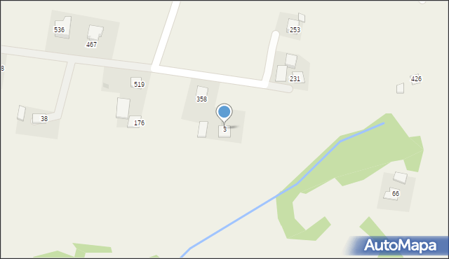 Łąkta Górna, Łąkta Górna, 3, mapa Łąkta Górna